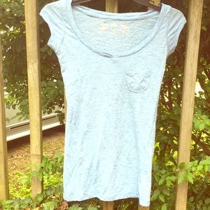 Baby blue tee